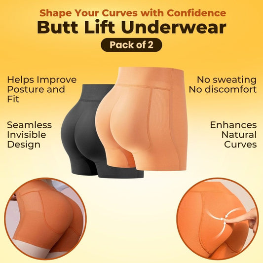 Butt Lifter Underwear Pack Of 2
