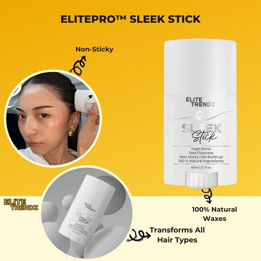 ELITEPRO™ Hair Sleek Stick | Non-Greasy Hair Wax Stick for Men and Women, Strong Hold Wax Stick for Hair Women, Baby Hair Fixer Women, Hair Stick for Frizzy Hair