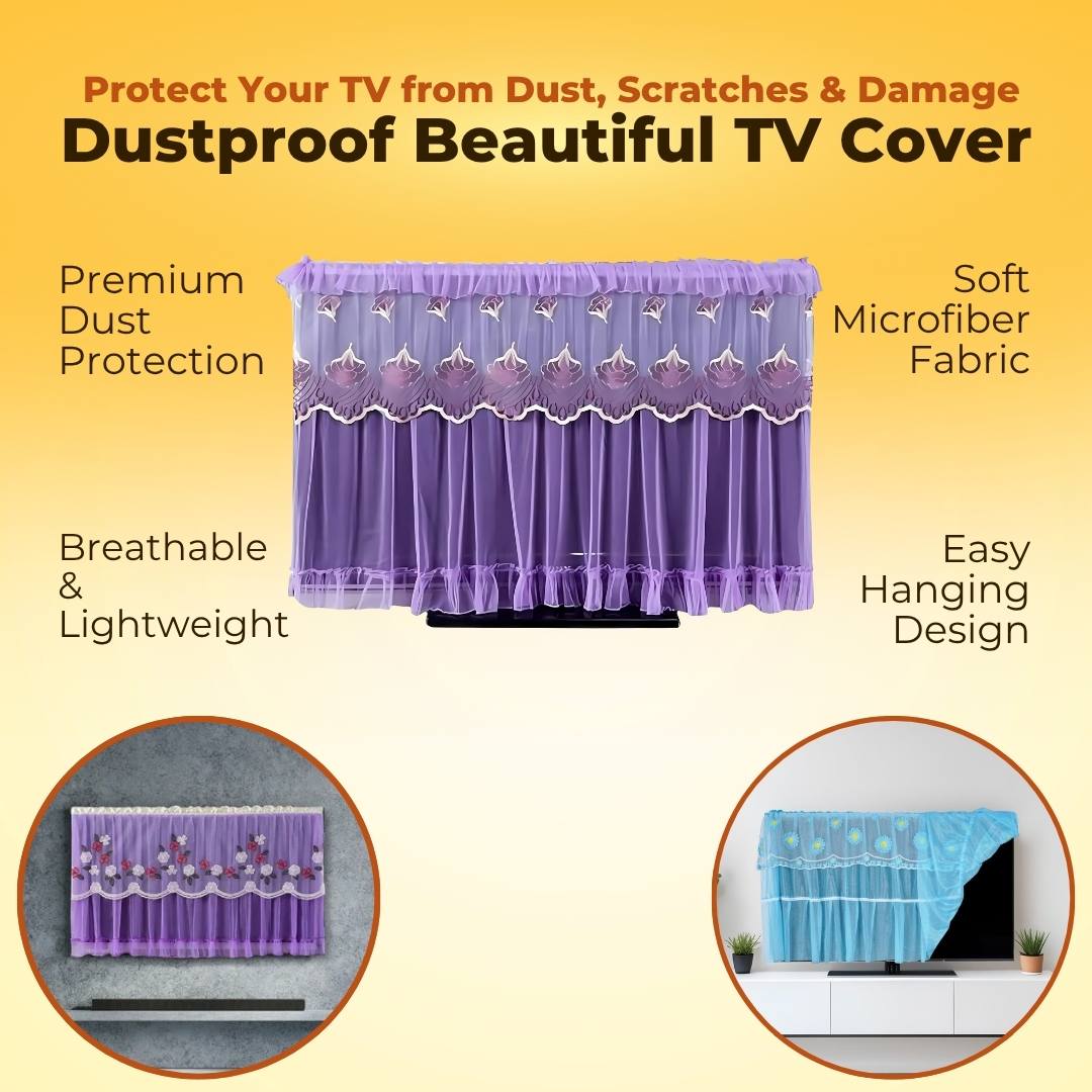 Dustproof Beautiful TV Cover