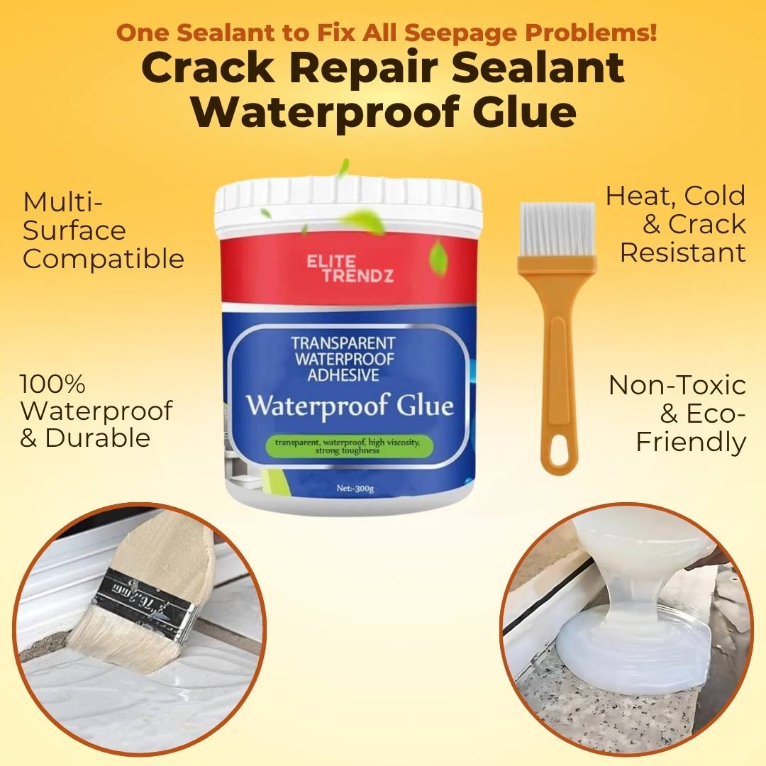 Concrete Shield Crack Repair Sealant - WITH FREE BRUSH (300 gms)