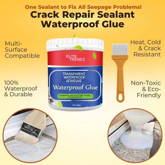 Concrete Shield Crack Repair Sealant - WITH FREE BRUSH (300 gms)