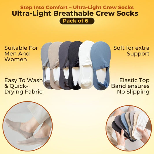 Ultra-Light Breathable Crew Socks