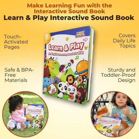 Learn & Play Interactive Sound Book For Kids Aged 0-6 Years