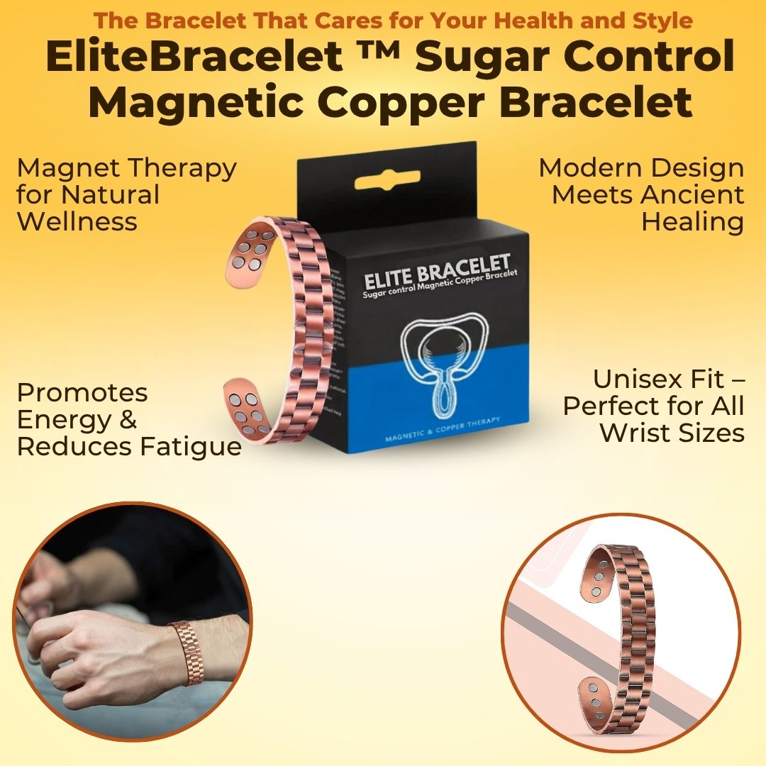 EliteBracelet ™ Sugar Control Magnetic Copper Bracelet