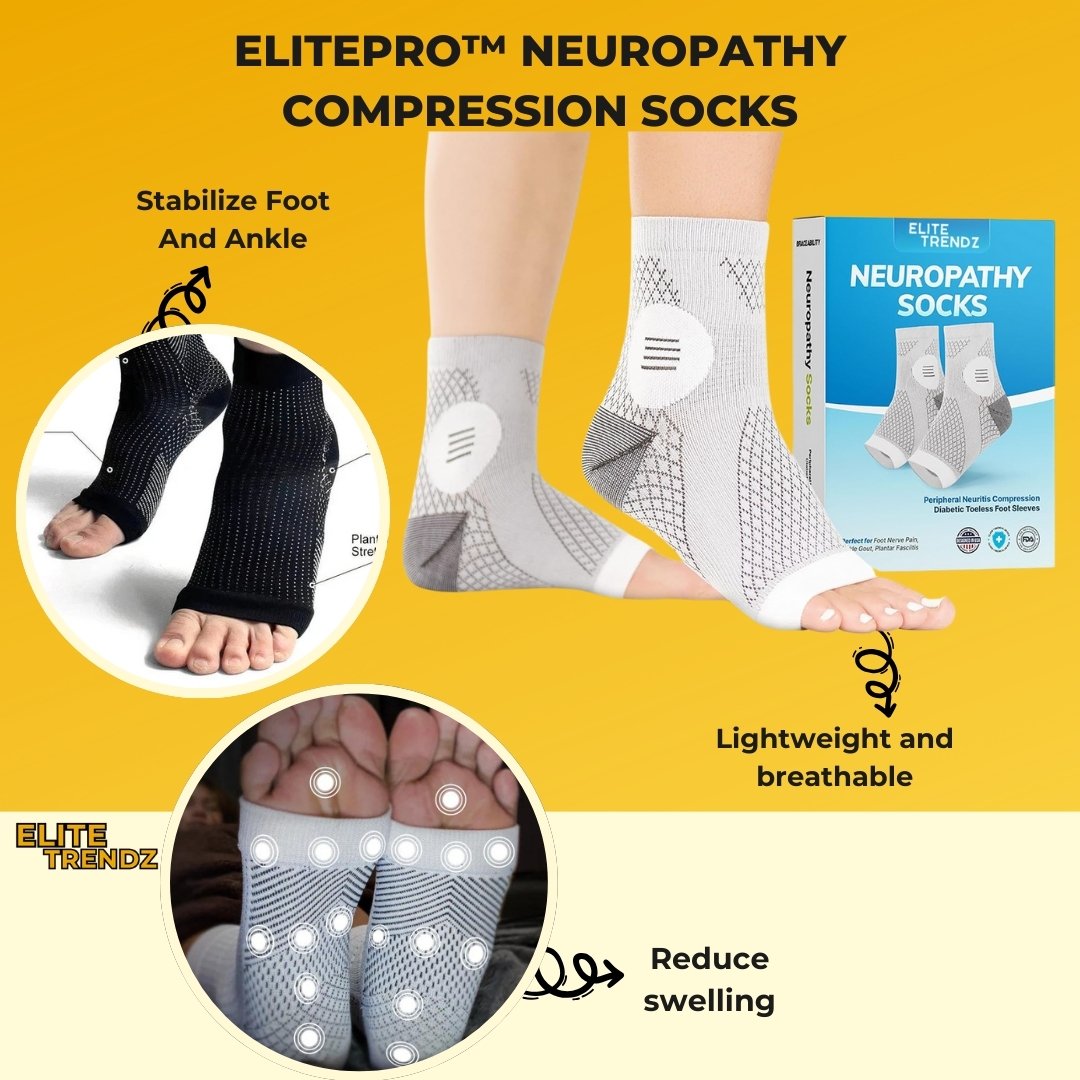 ELITEPRO™ Neuropathy Compression Socks Women and Men (FREE SIZE)