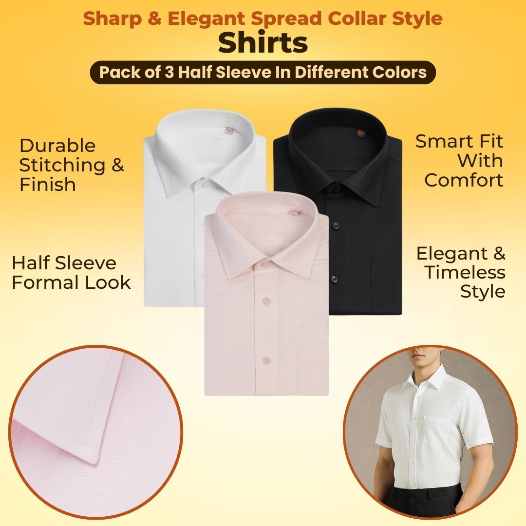 Formal Shirts Pack Of 3