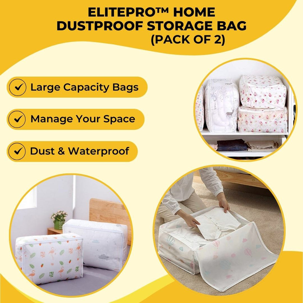 ELITEPRO™ Home Dustproof Storage Bag, Blanket Storage Bag Under-Bed Quilt Clothes Storage Bag