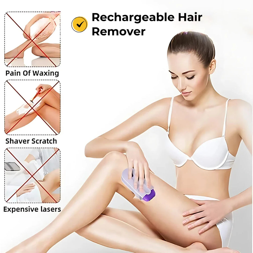 ELITEPRO™ Painless Facial Body Hair Trimmer, Rechargeable Hair Remover, Applicable to Any Part of the Body