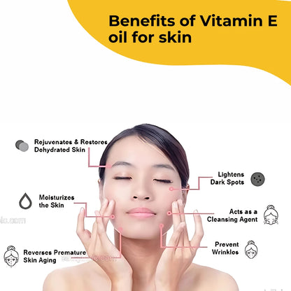 ELITEPRO™ Youthful Skin Vitamin E Serum Capsule Elixirs With Anti Aging Properties