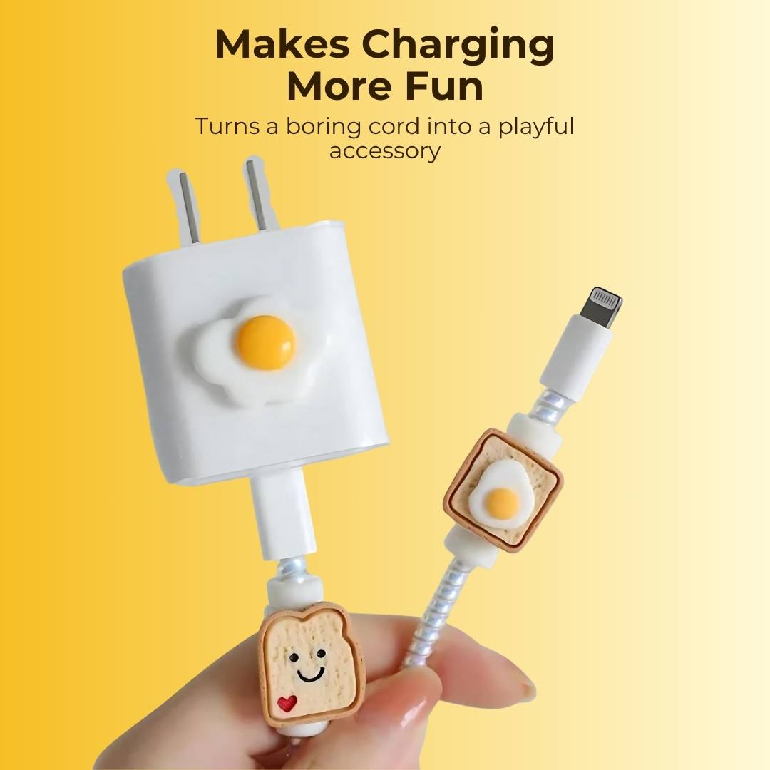 Cute Charger Case (Cable & Adapter Protector that fits all charger types)
