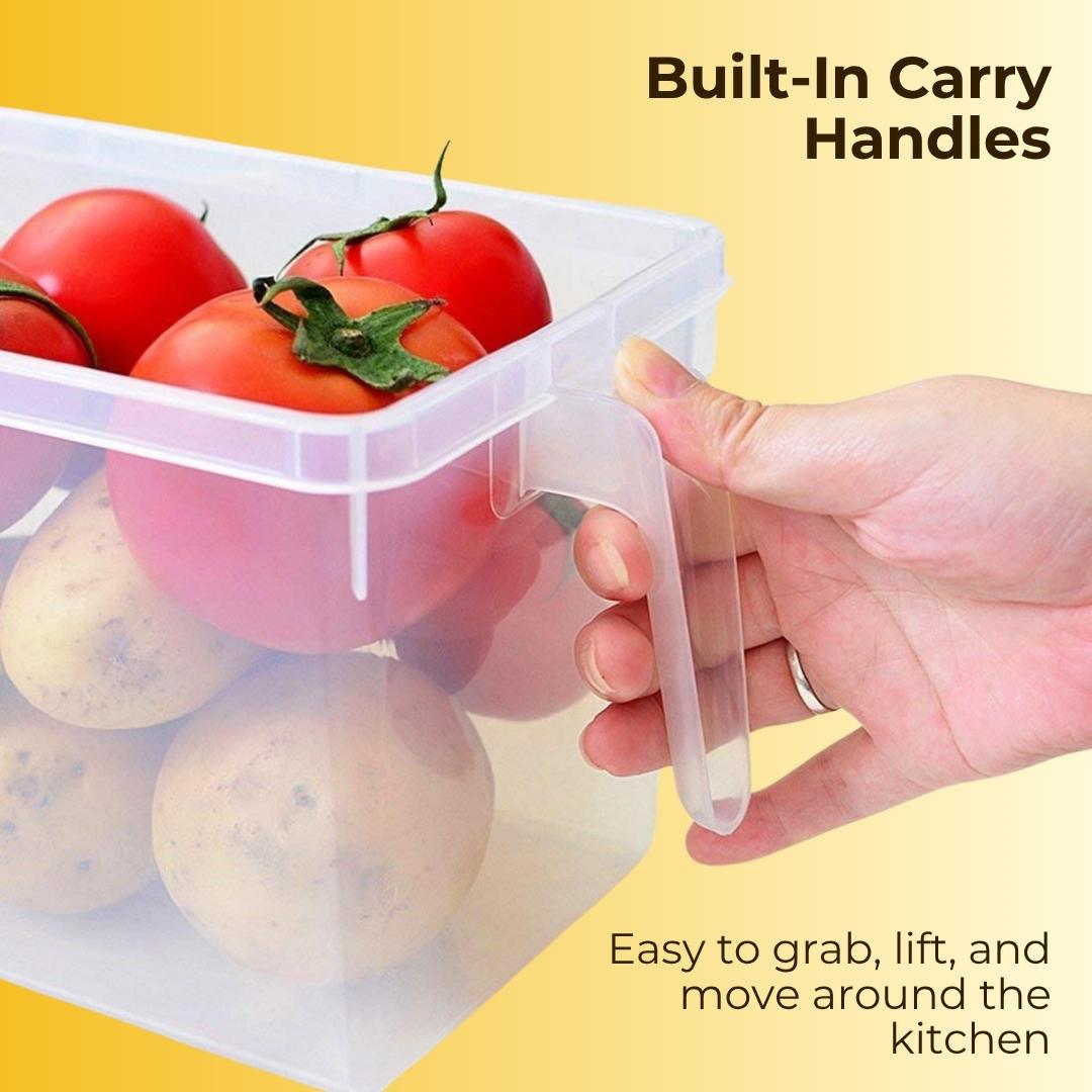 Unbreakable Kitchen Storage Basket (Pack of 6) + Free Kitchen Stickers