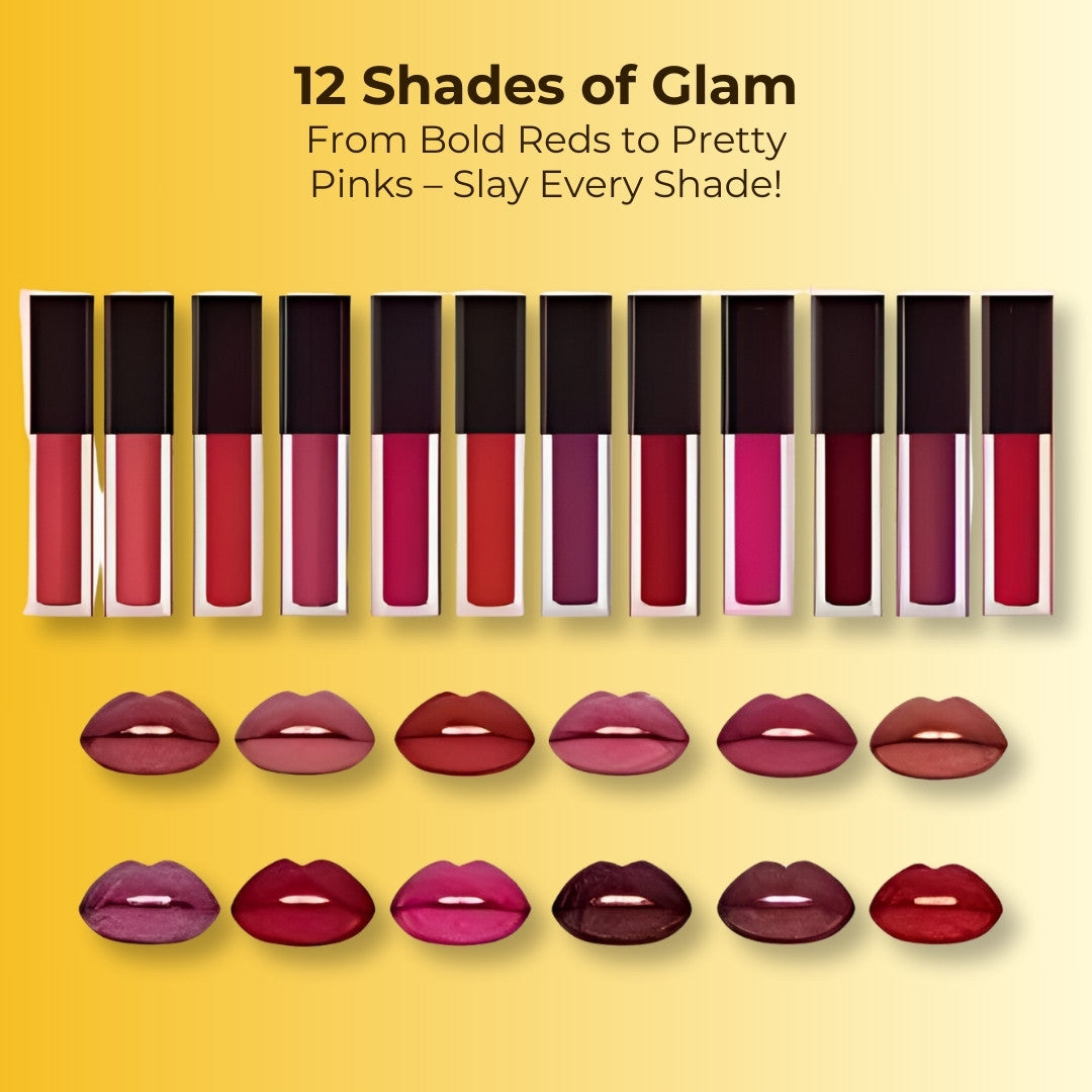 Huda Beauty Set of 12 Matte Lipsticks