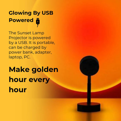 Sunset Lamp Projection Lamp Night Light Romantic 16 Colors Changing with Remote