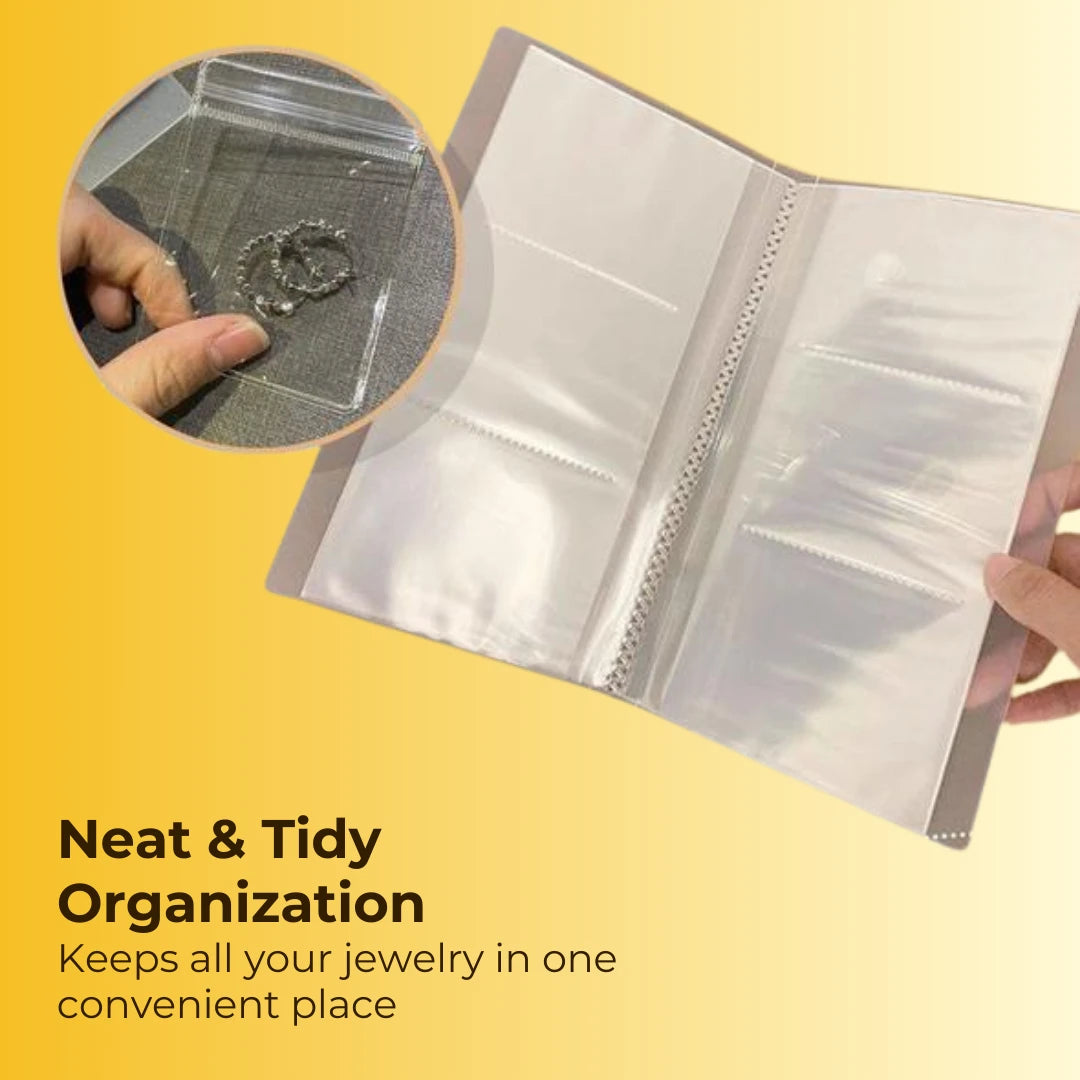 ELITEPRO™ Transparent Jewelry Storage Book set : Holds up to 240 pieces of Jewelry