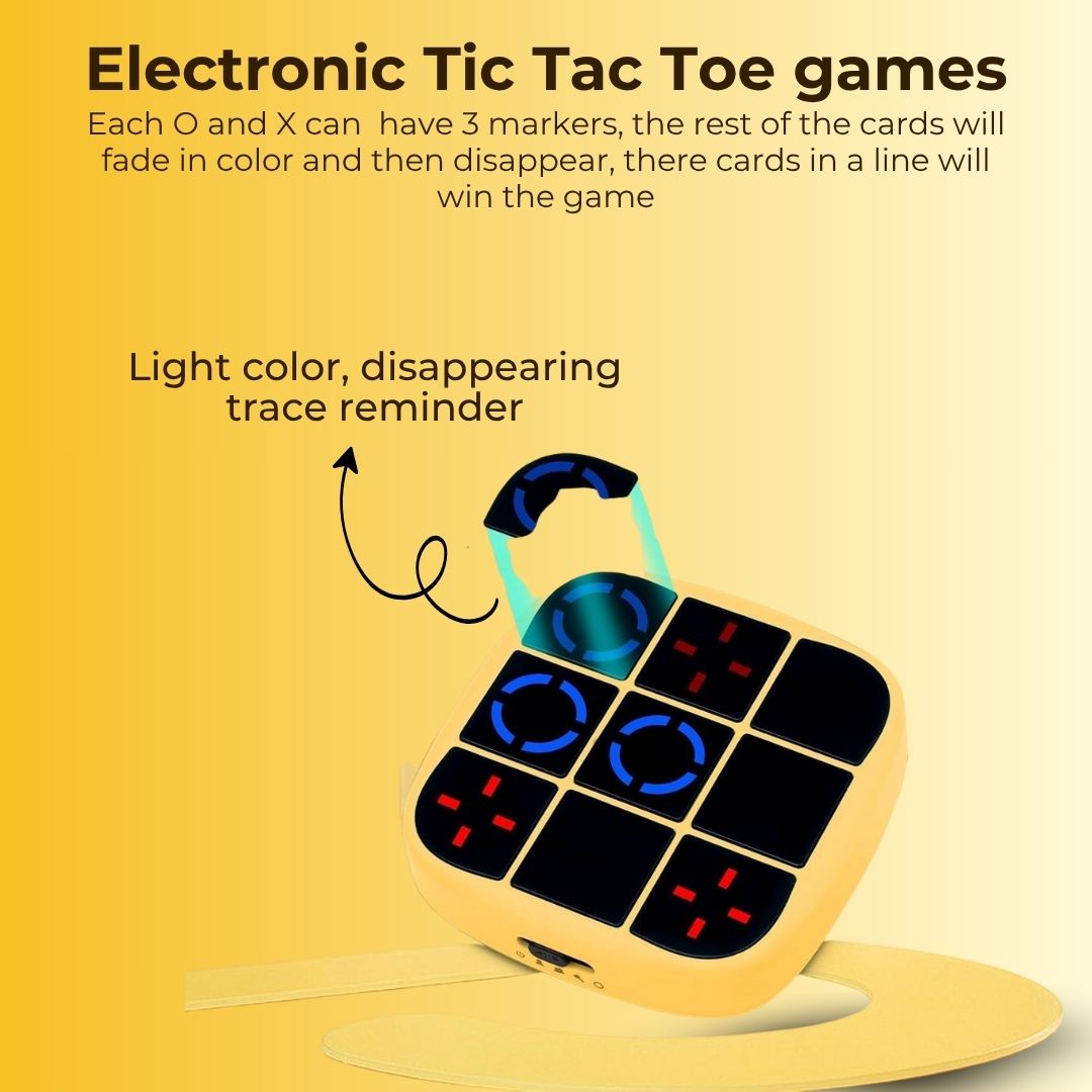 3-in-1 Electronic Tic Tac Toe & Memory Game