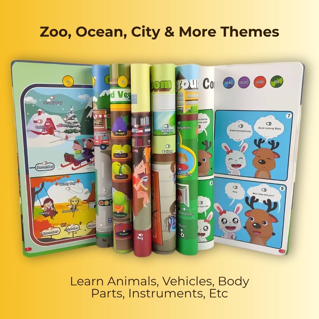 Learn & Play Interactive Sound Book For Kids Aged 0-6 Years