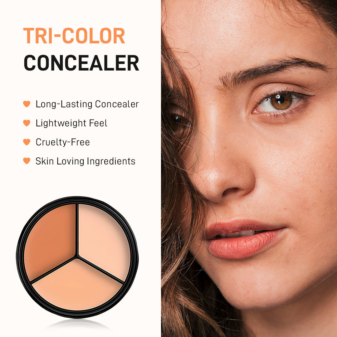 ELITEPRO™ Tri-Color Concealer - Moisturizing & Long-lasting