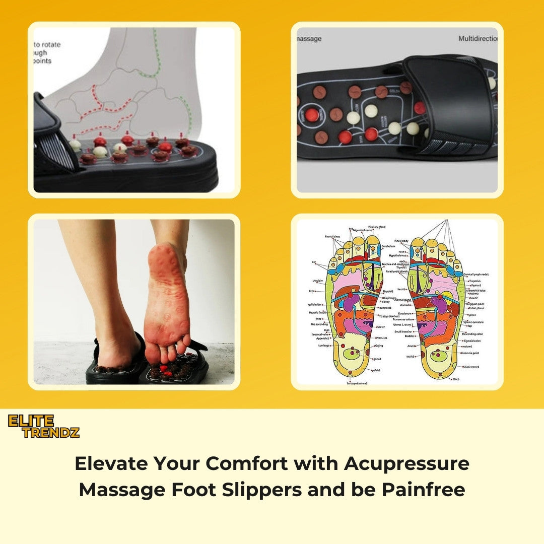 ELITEPRO™ Acupressure Foot Massage Slippers- 3 Month Warranty