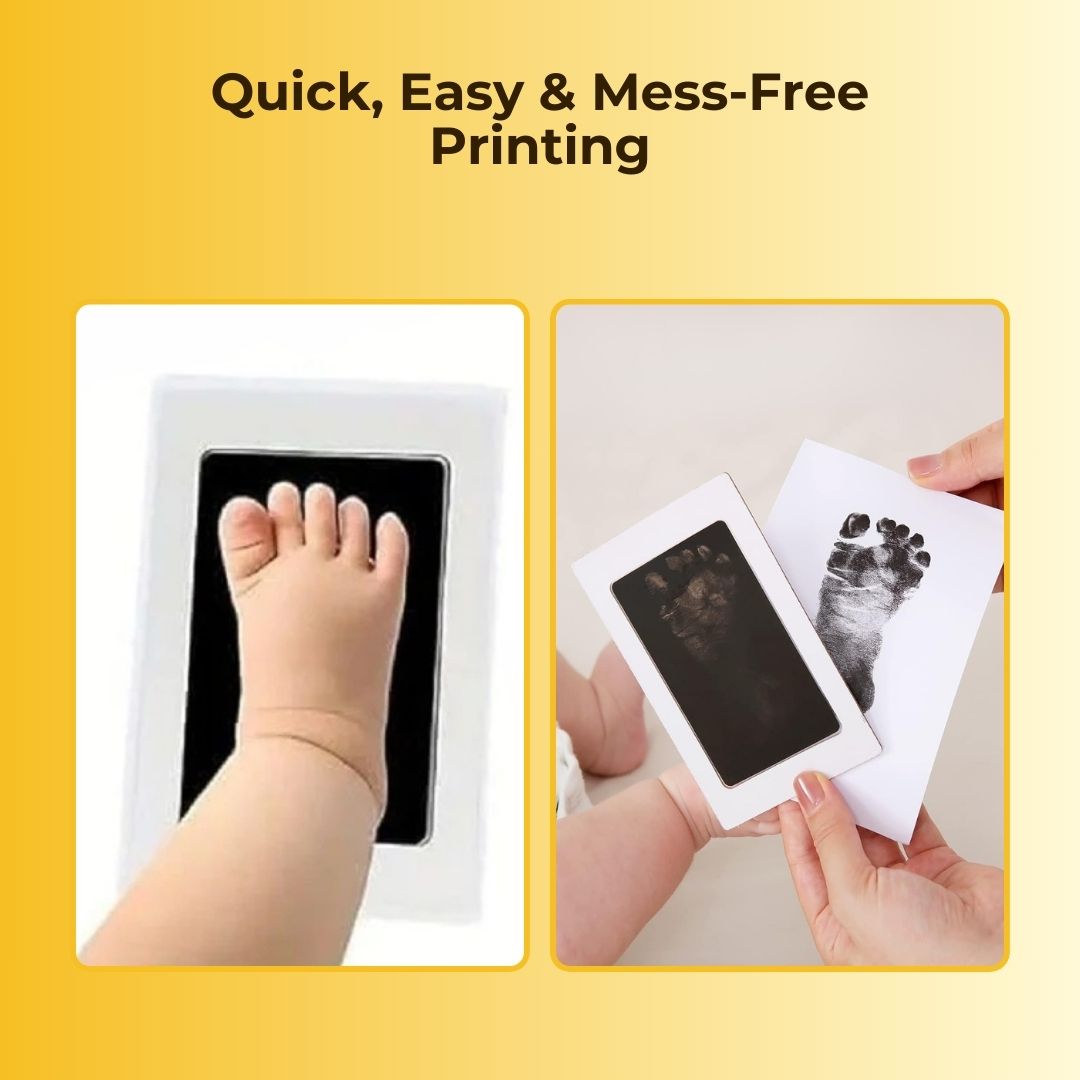 Baby Hand Print And Footprint Kit : Baby Safe and Ink Free - Just Memories