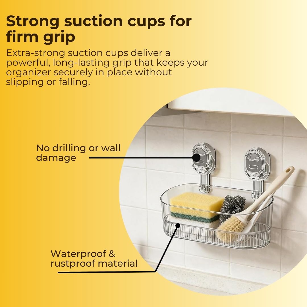 Transparent Wall Mounted Storage Basket