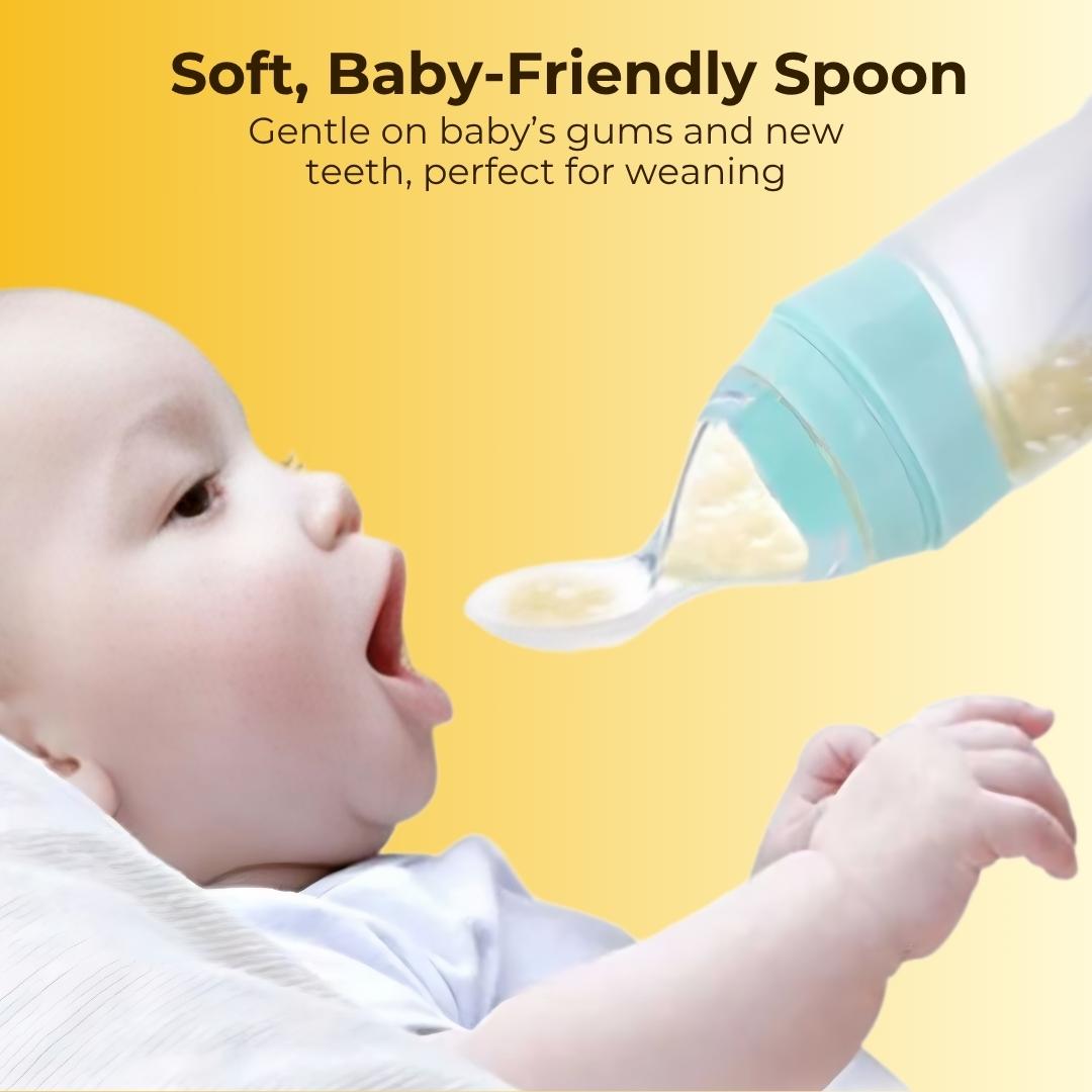 Baby Food Squeeze Feeder Spoon - Pack Of 2