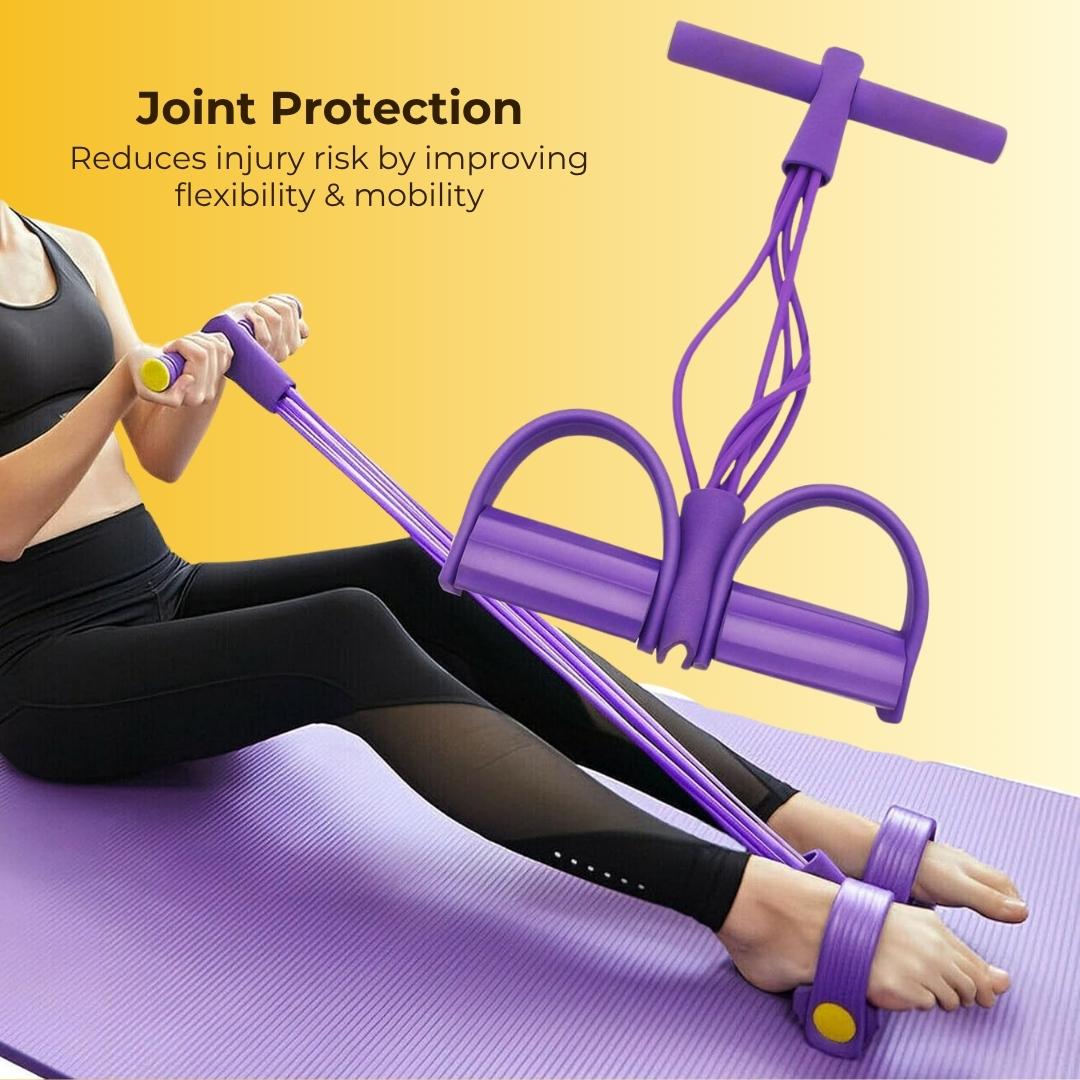 Pedal Puller Fitness Resistance Band : Get in shape by using this Just 15 Mins A Day With FREE 30 Day Fitness Guide