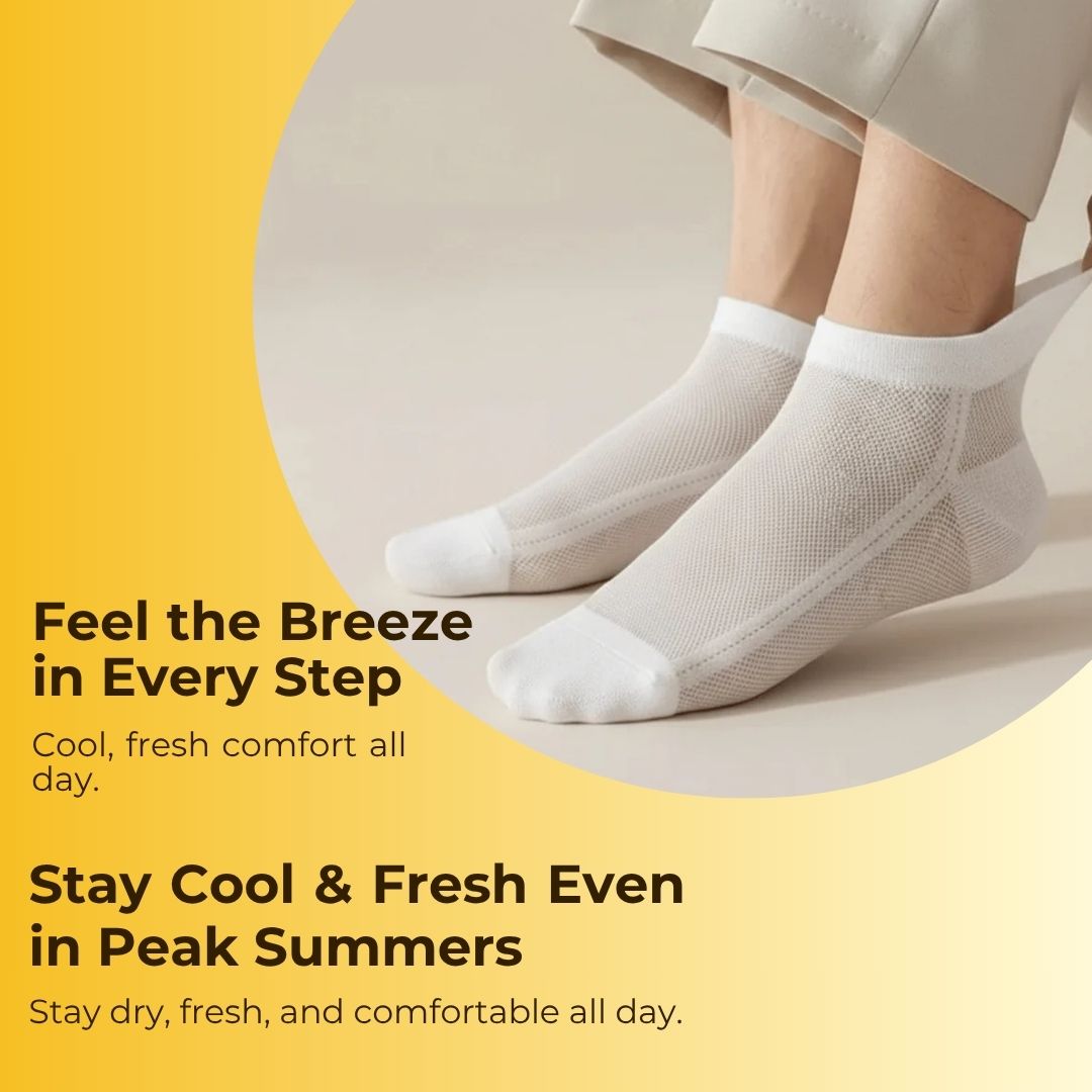 Breeze Summer Cooling Net Socks
