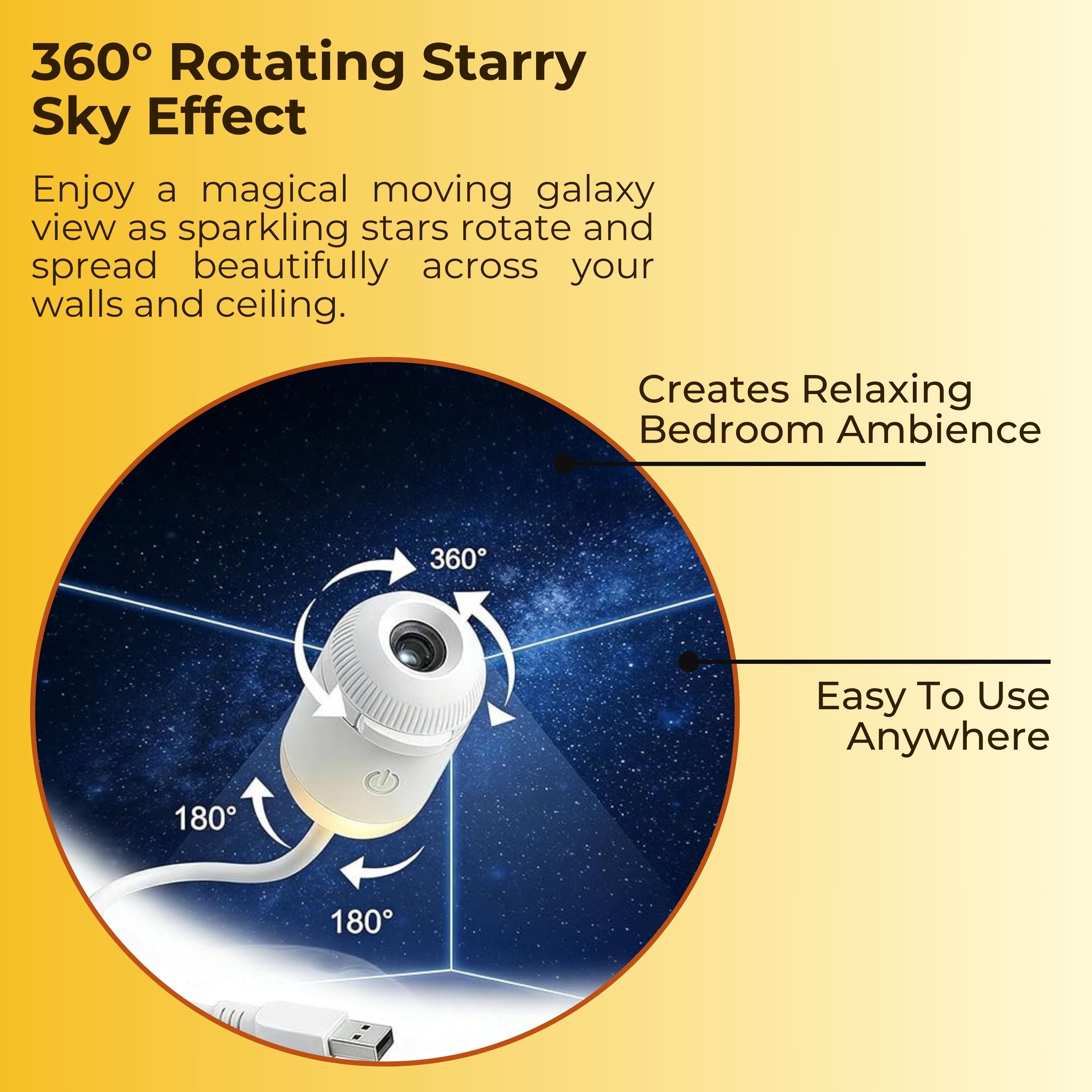 2 in 1 mini Galaxy Projector Light