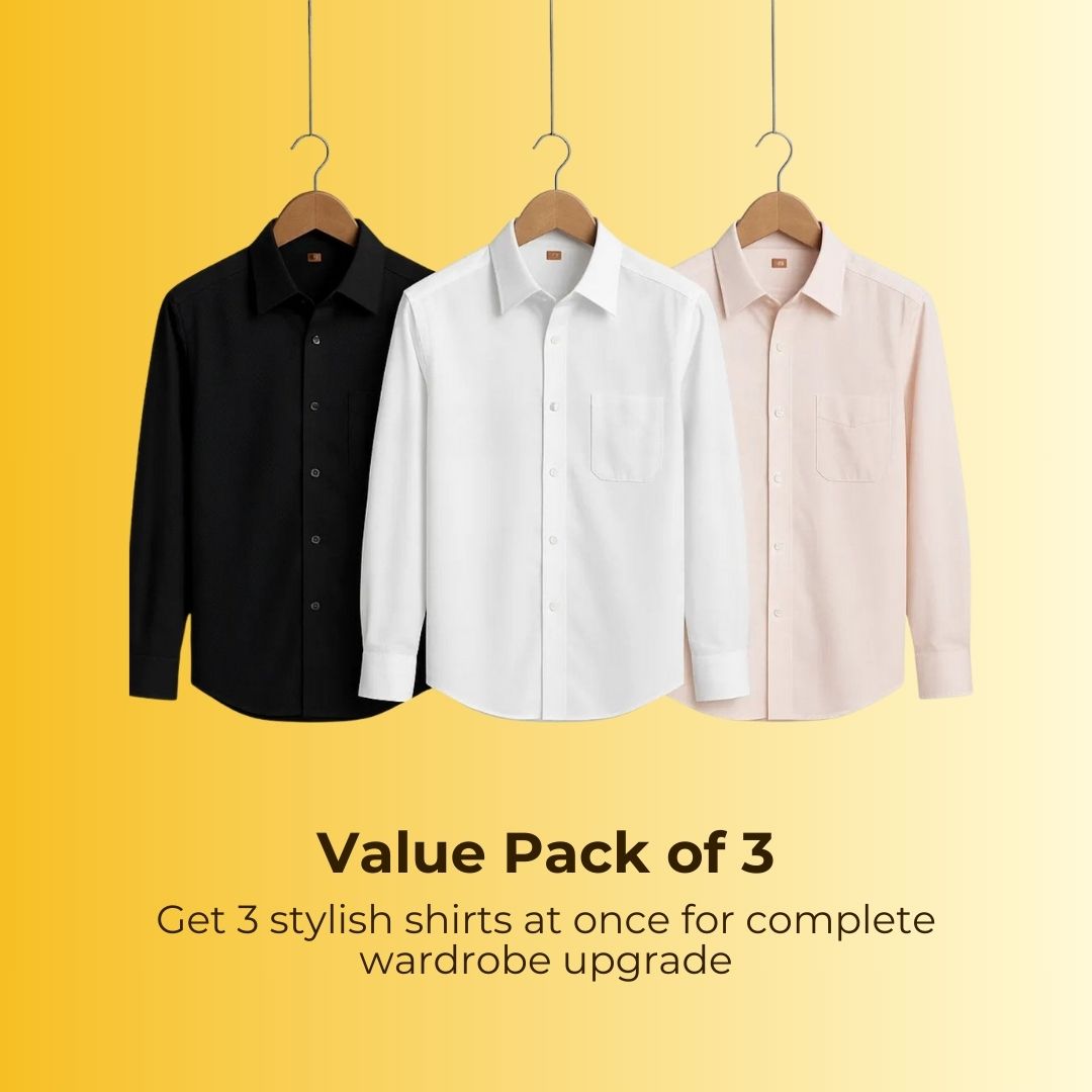 Formal Shirts Pack Of 3
