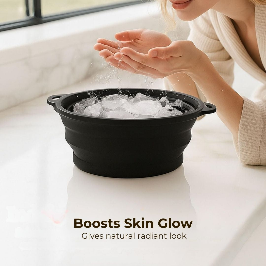 Collapsible Facial Ice Bowl : For Celebrity like Glowing skin in Summers - High Demand 🔥