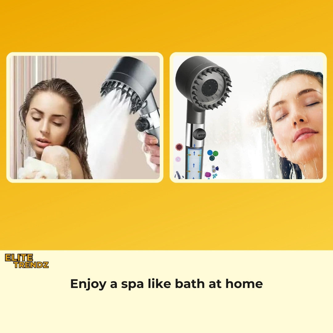 ELITEPRO™ Purify Disruptive Three Spray Modes Shower Head: Remove Water Impurities For Better Hair, Health & Skin- FITS INTO ALL SHOWERS