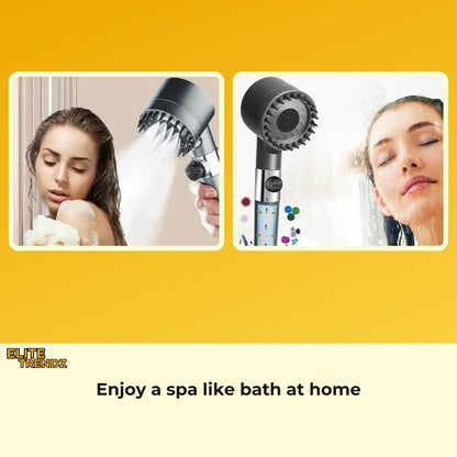 ELITEPRO™ Purify Disruptive Three Spray Modes Shower Head: Remove Water Impurities For Better Hair, Health & Skin- FITS INTO ALL SHOWERS