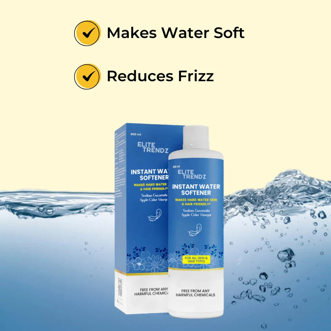 ELITEPRO™ Instant Water Softener (Pack Of 2), Makes Your Water Hair & Skin Friendly | Reduces Hair Fall & Skin Itching | Disables Hardness & Maintains pH Level | Non Toxic and 100% Safe | 200 ml