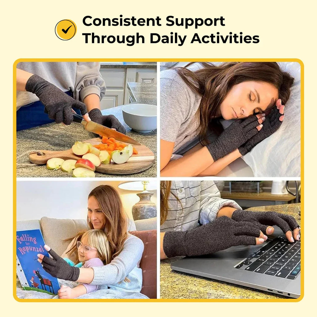 ELITEPRO™ Premium Bamboo Pain Relief Compression Gloves (ONE SIZE FITS ALL)