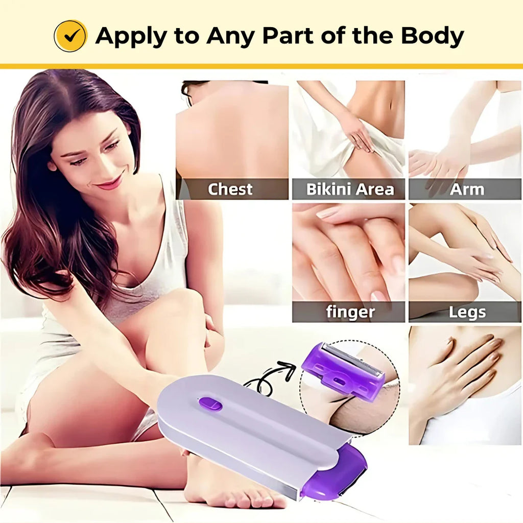 ELITEPRO™ Painless Facial Body Hair Trimmer, Rechargeable Hair Remover, Applicable to Any Part of the Body