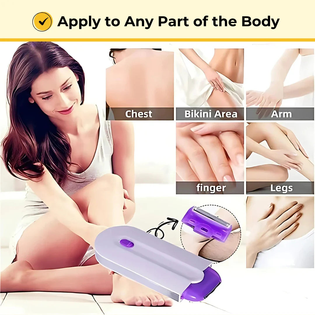 ELITEPRO™ Painless Facial Body Hair Trimmer, Rechargeable Hair Remover, Applicable to Any Part of the Body