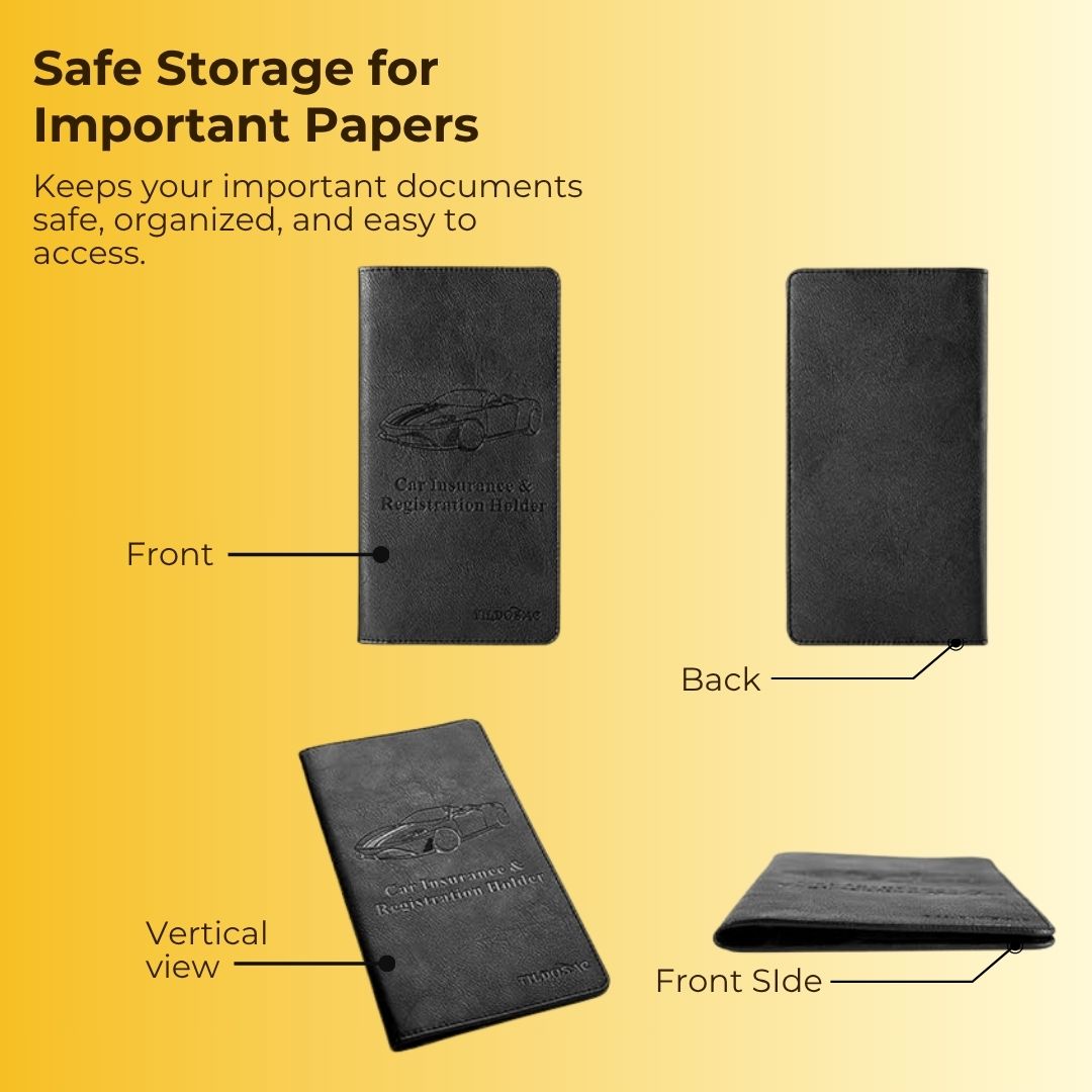 CAR DOCUMENT HOLDER POUCH