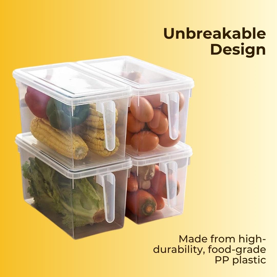 Unbreakable Kitchen Storage Basket (Pack of 6) + Free Kitchen Stickers