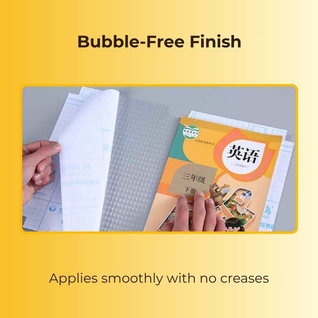 ELITEPRO™ Self-adhesive transparent protective book cover (Pack of 30)