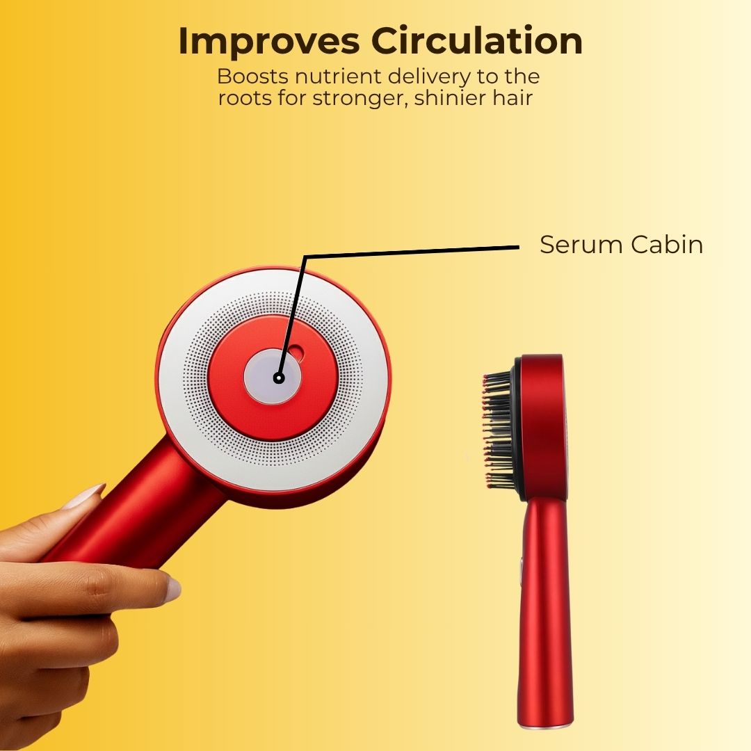 3-in-1 Red Light Therapy Scalp Massager