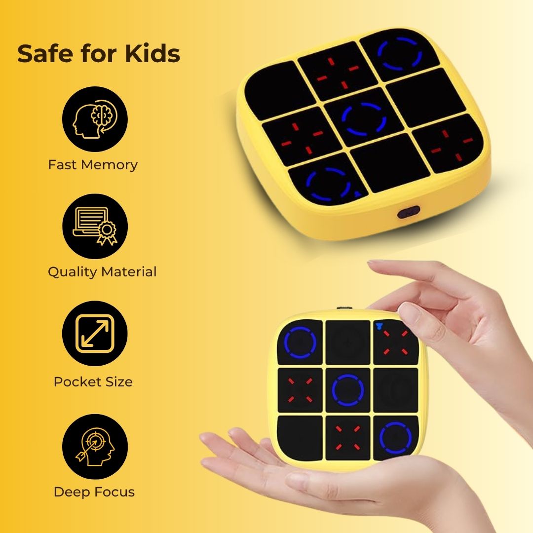 3-in-1 Electronic Tic Tac Toe & Memory Game