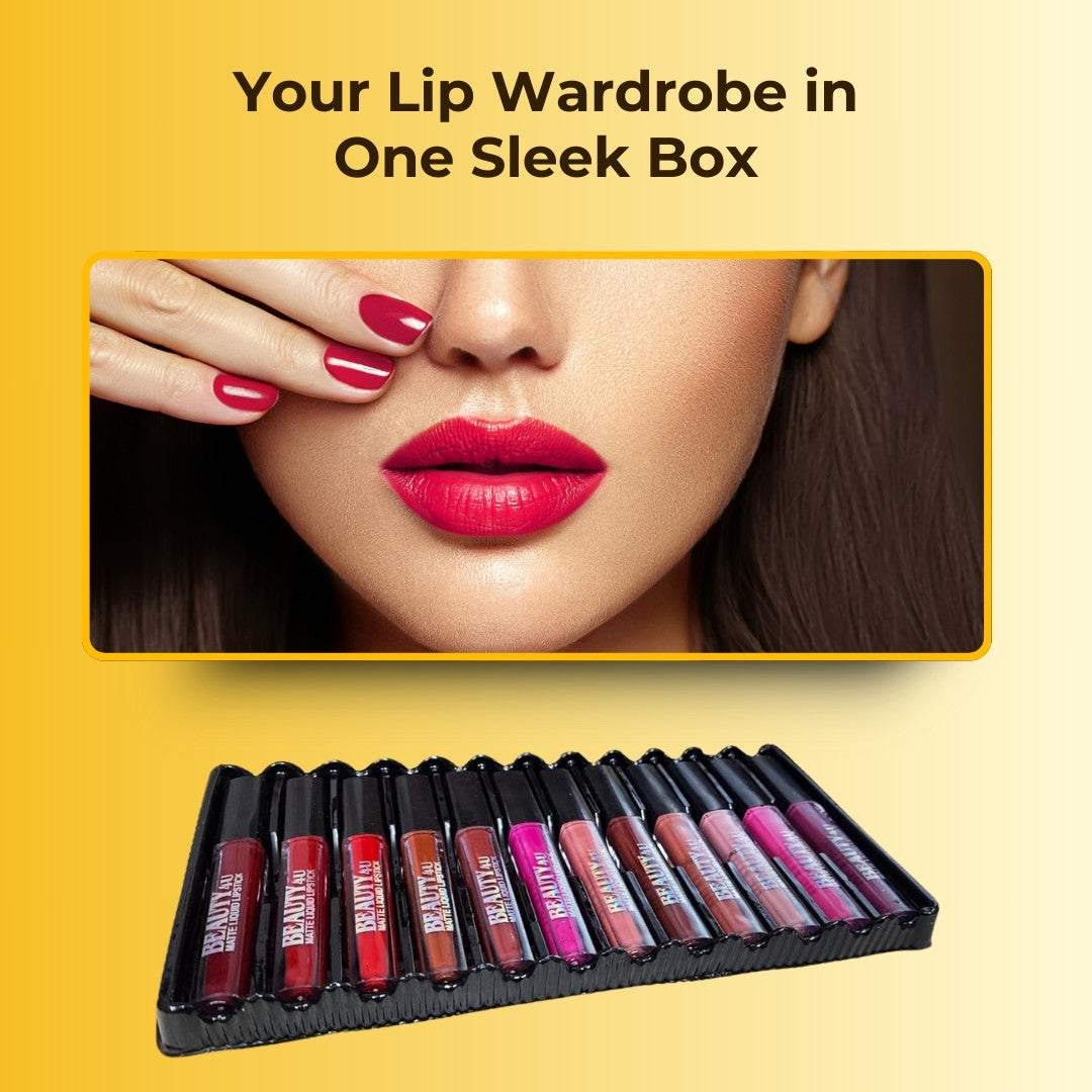 Huda Beauty Set of 12 Matte Lipsticks