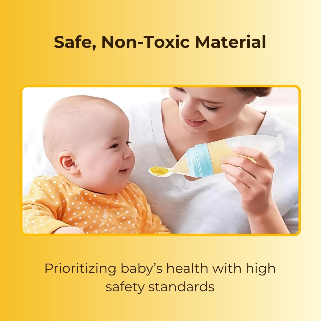 Baby Food Squeeze Feeder Spoon - Pack Of 2