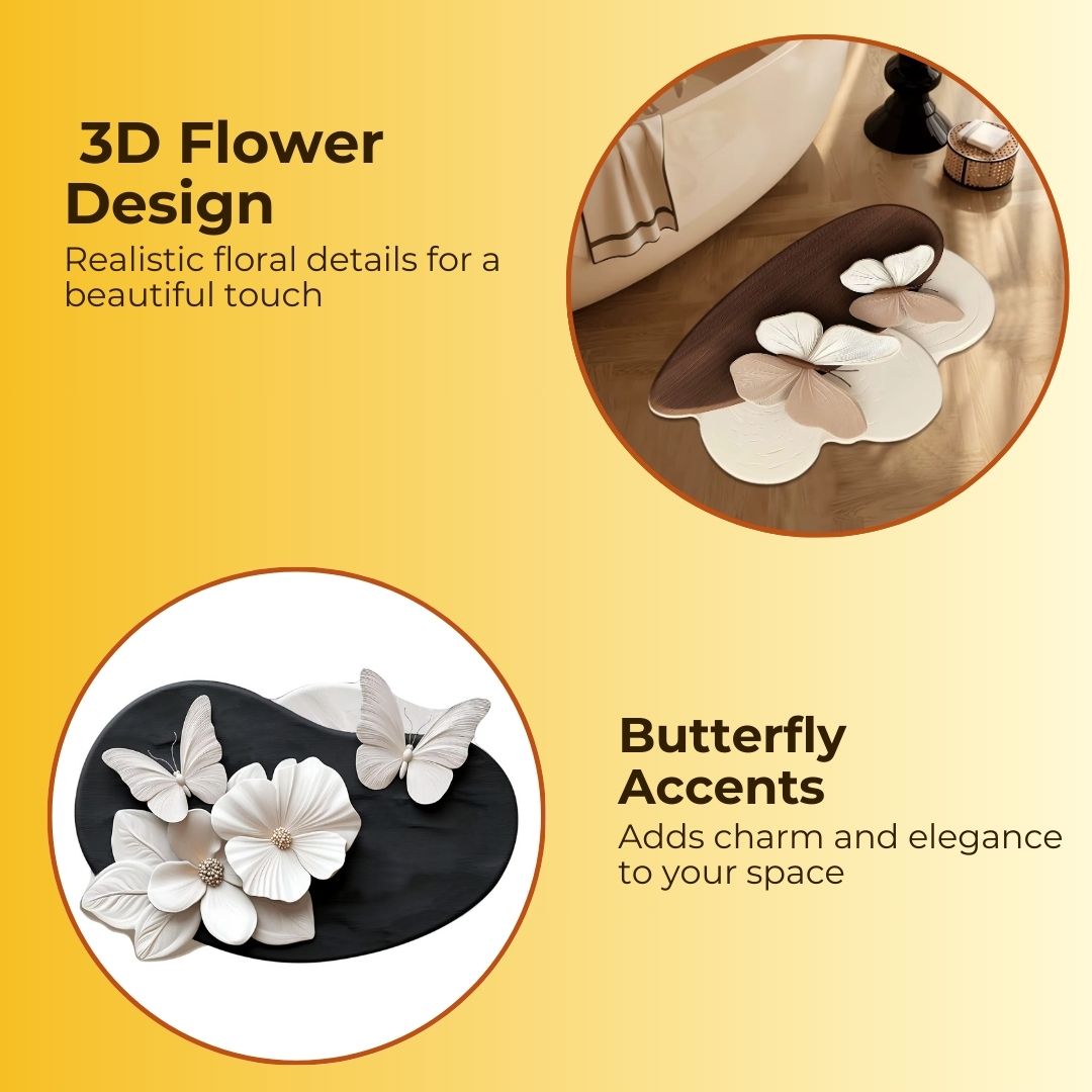 Beautiful 3D Flower Mats