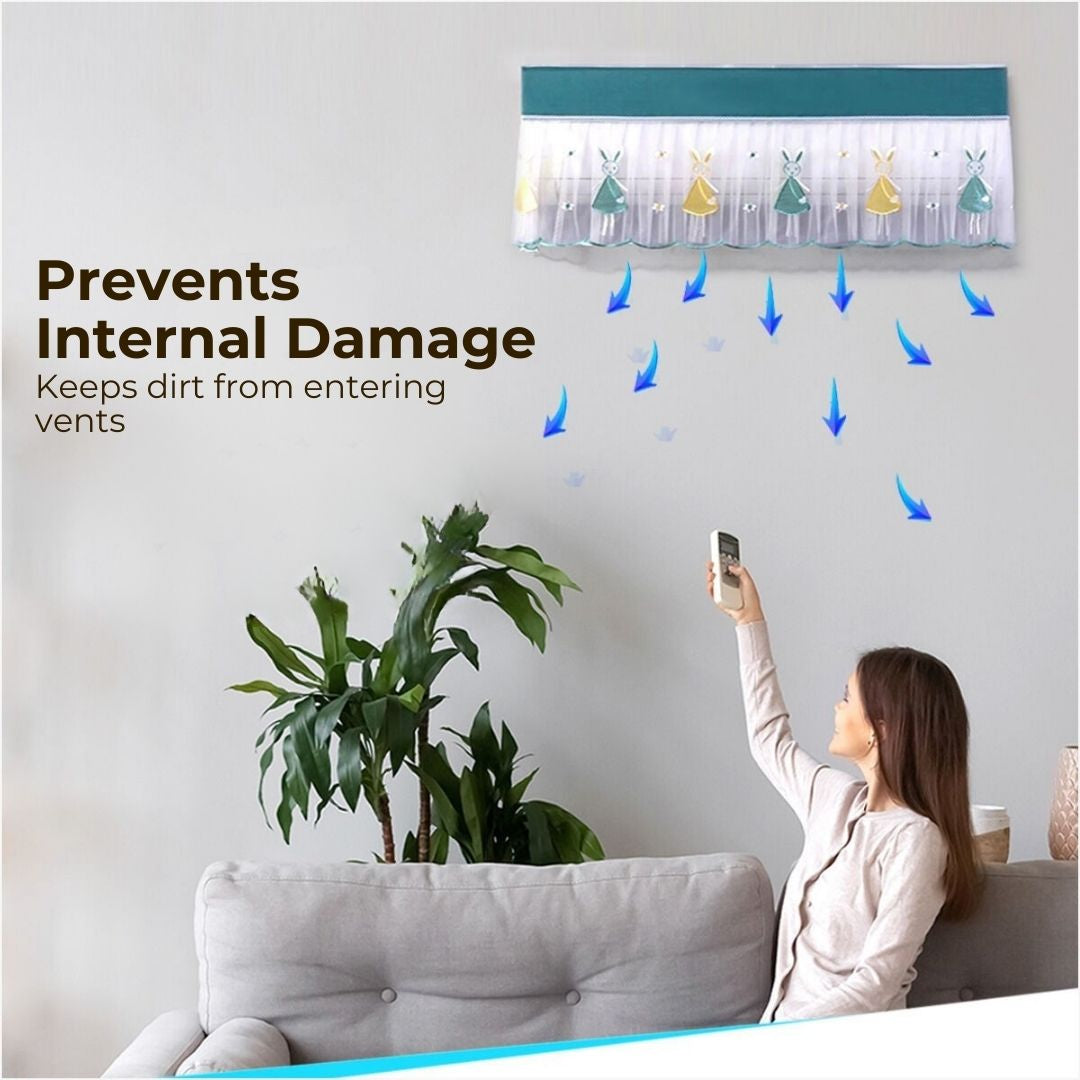 Dust-proof Beautiful AC Cover - Fits all Split AC (FREE Size)