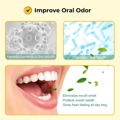 Fresh Breath Essence Breath Care Drop 30ml, Bad Breath Eliminating Serum, Fresh Breath Oral Care Essence, Natural Breath Freshening Drops, With Mint Oil Breath Freshener Bad Breath Eliminating