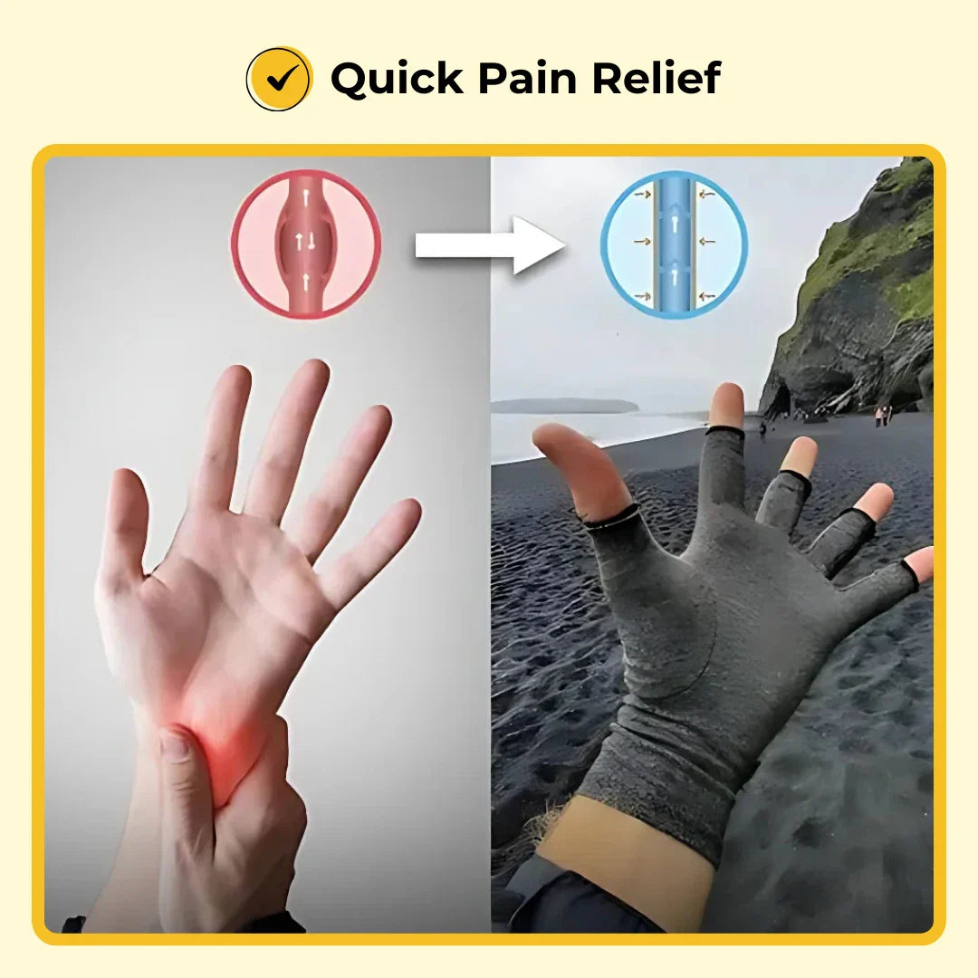 ELITEPRO™ Premium Bamboo Pain Relief Compression Gloves (ONE SIZE FITS ALL)
