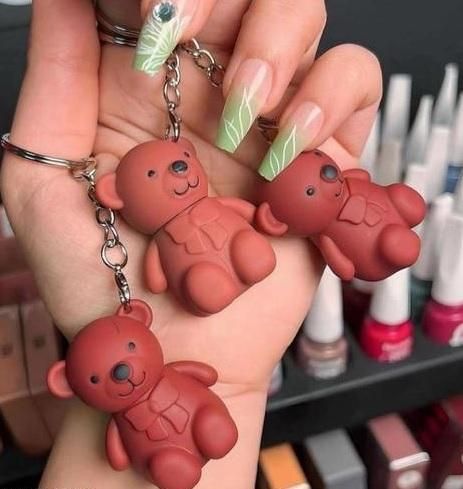 ELITEPRO™ 2 in 1 Keychain Bear Matte Lipstick (Pack of 2, Assorted)