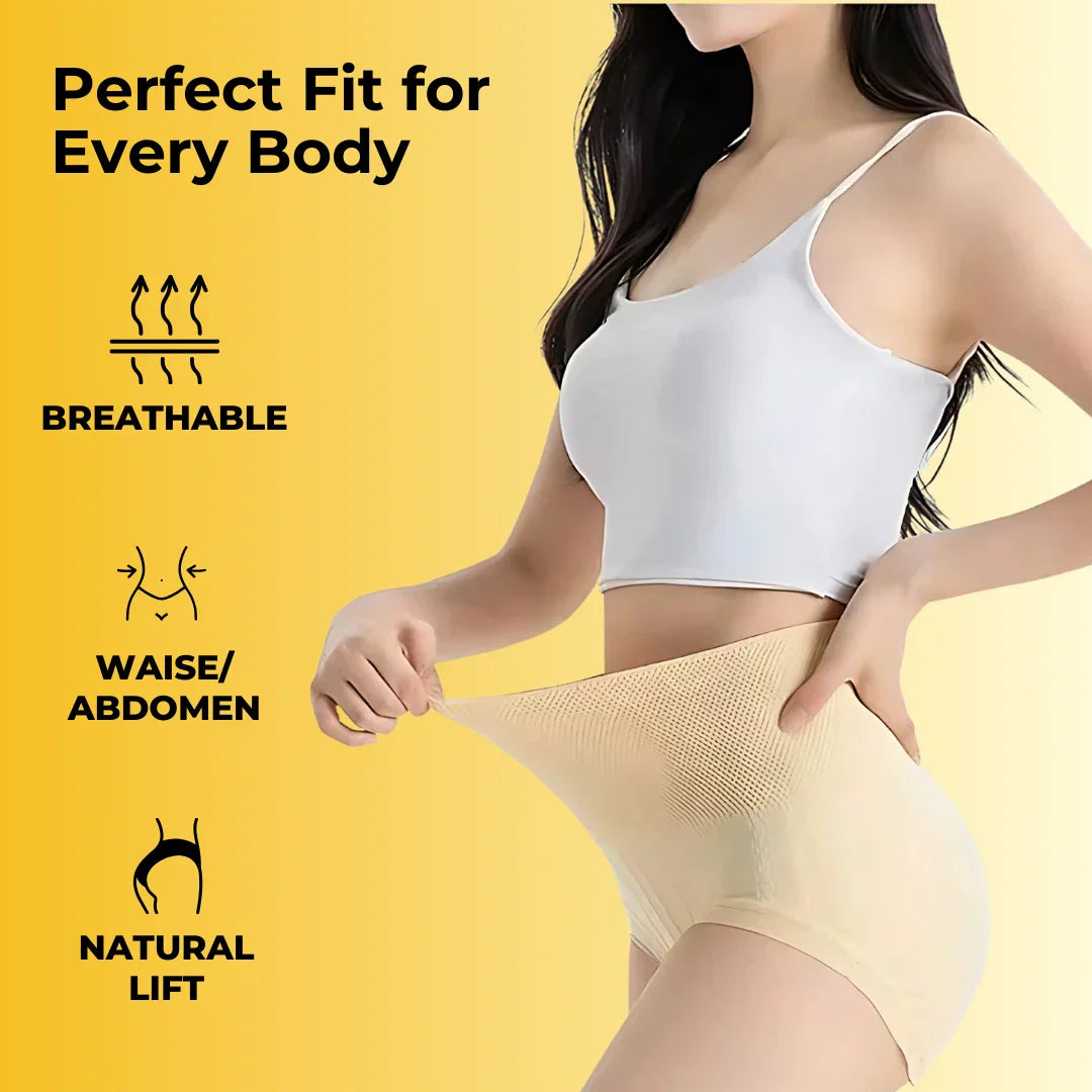 Ultrasoft Tummy Control & Hip Lifting Seamless Underwear For Women - Multicolor [ Pack Of 4 ]