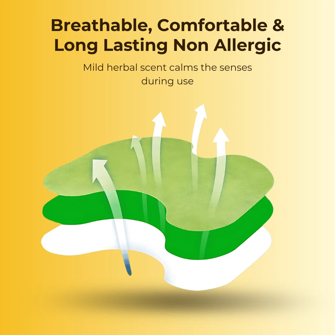 Certified Herbal Knee Pain Relieving Patches With FREE Herbal Joint Knee Oil